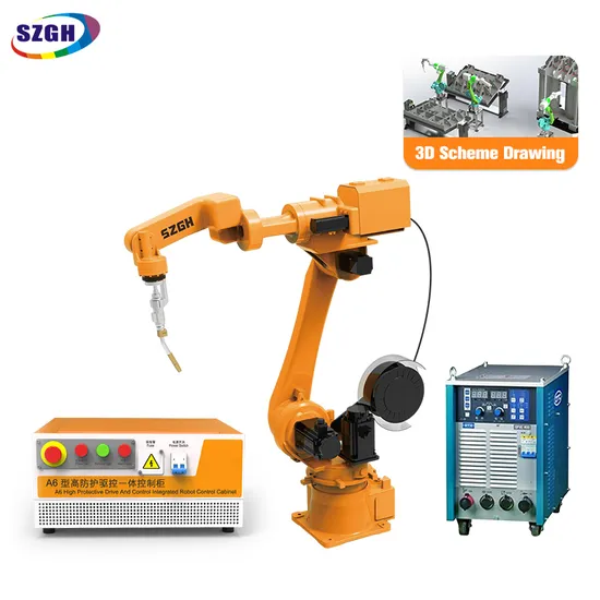 New Soldador TIG MIG Industrial Kuka Robot Arm 6 Axis Welding Robot Arm Fanuc Welding Robot